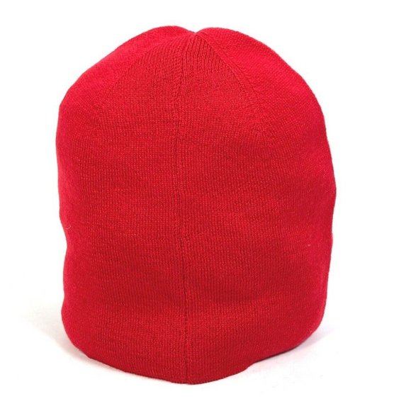 UNUSED VERSACE beanie knit cap hat Beanie Bicolor Knit hat wool Red/White main image 7